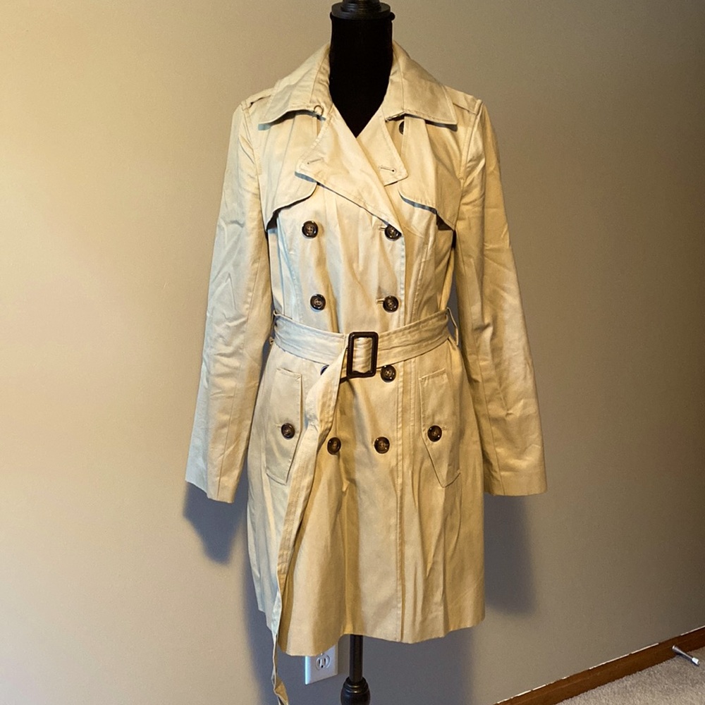 Double Button Trench Coat - image 1